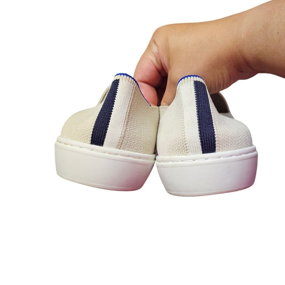 Rothy's The Original Slip On Sneaker In Sand Women's Size 8.5 - Picture 8 of 14